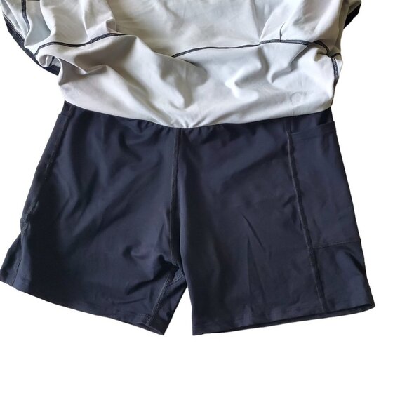 Dona Jofit Colorful Paint Abstract Golf Tennis Tiered Skort - Picture 10 of 16